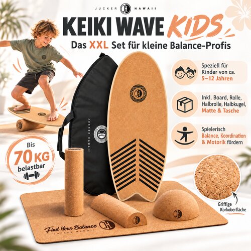 JUCKER HAWAII KEIKI WAVE &ndash; Kids Balance Board XXL Set