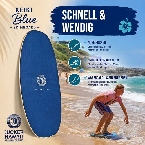 JUCKER HAWAII Skimboard KEIKI BLUE HPL